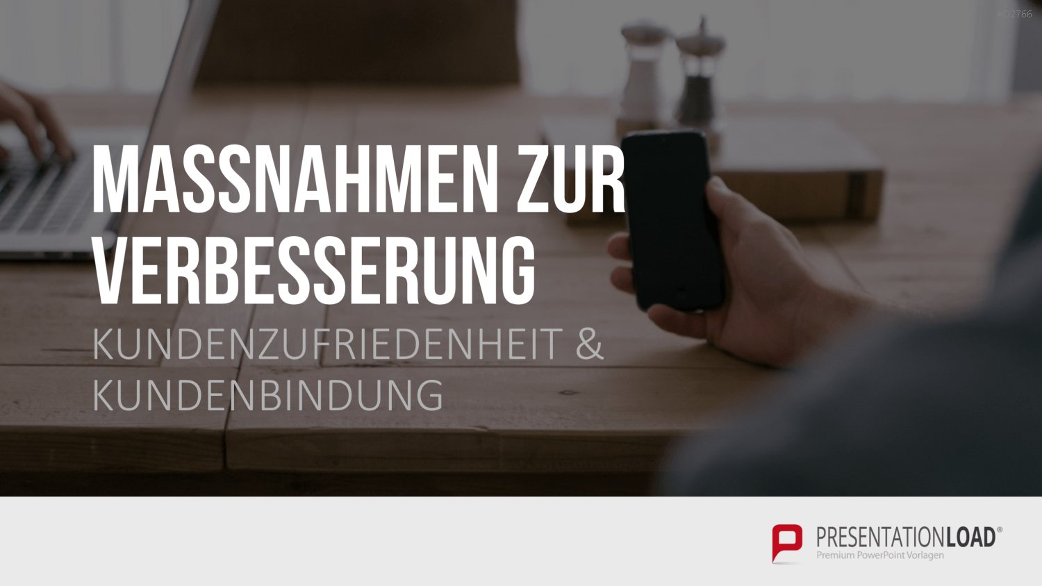 Kundenbindung & Kundenzufriedenheit PPT-Vorlage