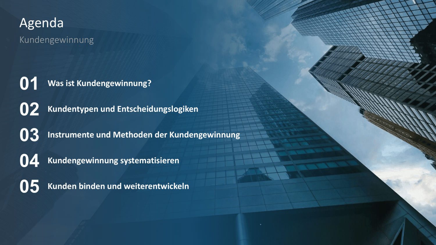 Kundengewinnung PPT-Vorlage