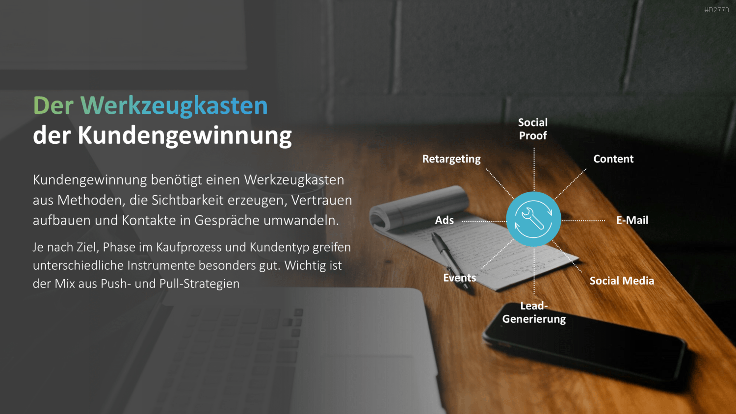 Kundengewinnung PPT-Vorlage