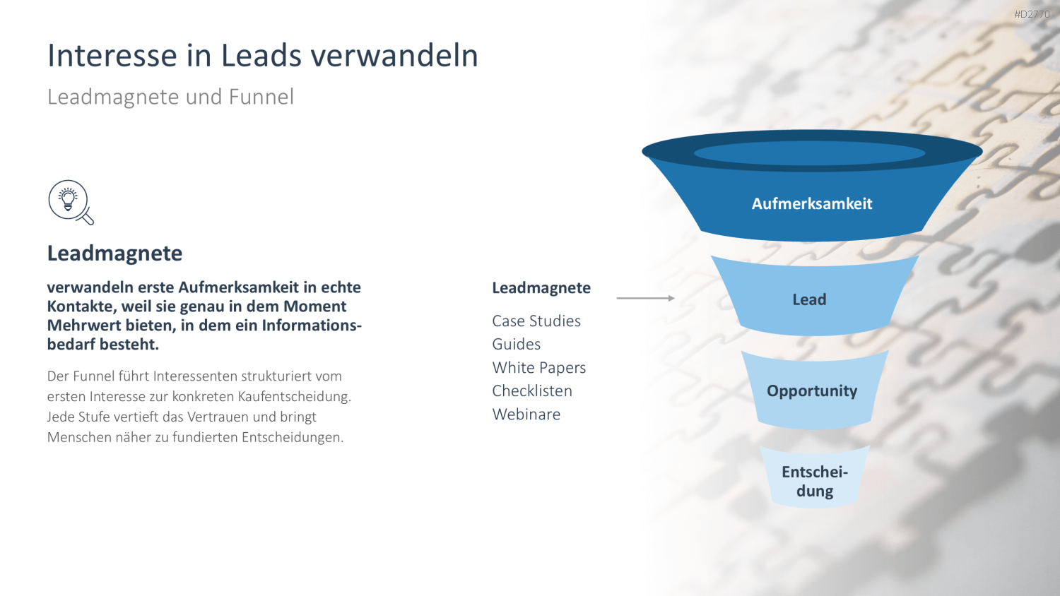 Kundengewinnung PPT-Vorlage