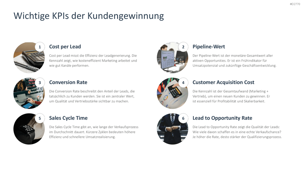 Kundengewinnung PPT-Vorlage