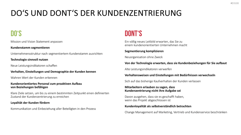 Kundenzentrierung (Customer Centricity) PowerPoint-Vorlage