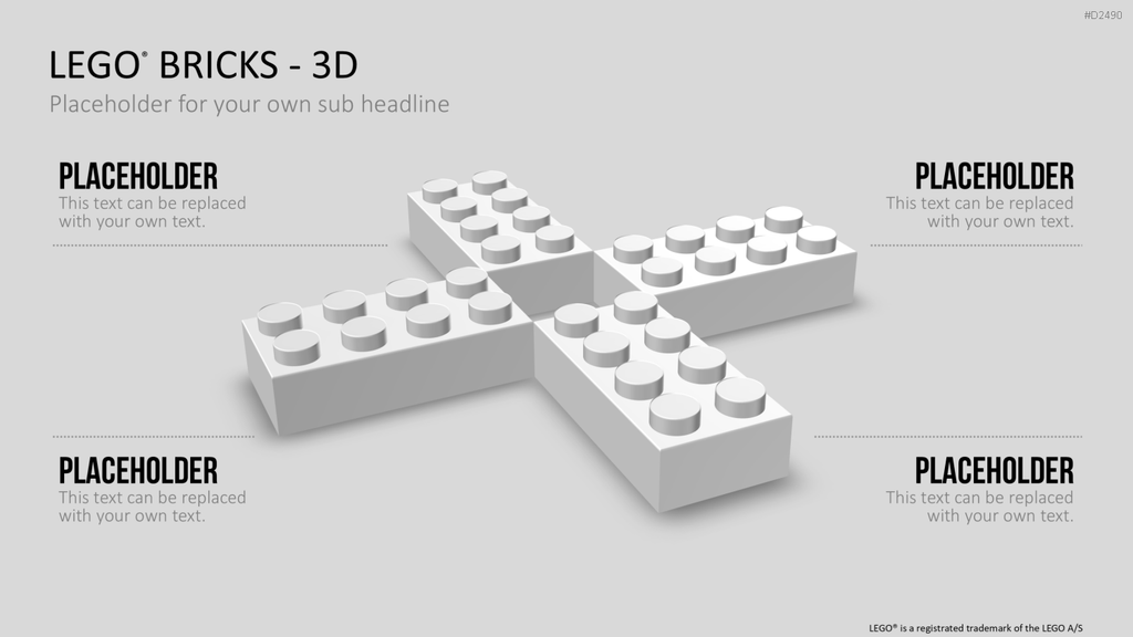 LEGO-Bausteine PowerPoint-Vorlage