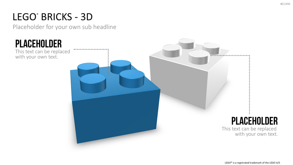 LEGO-Bausteine PowerPoint-Vorlage