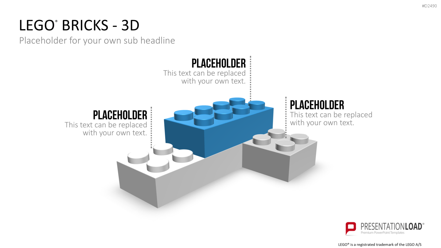 LEGO-Bausteine PowerPoint-Vorlage