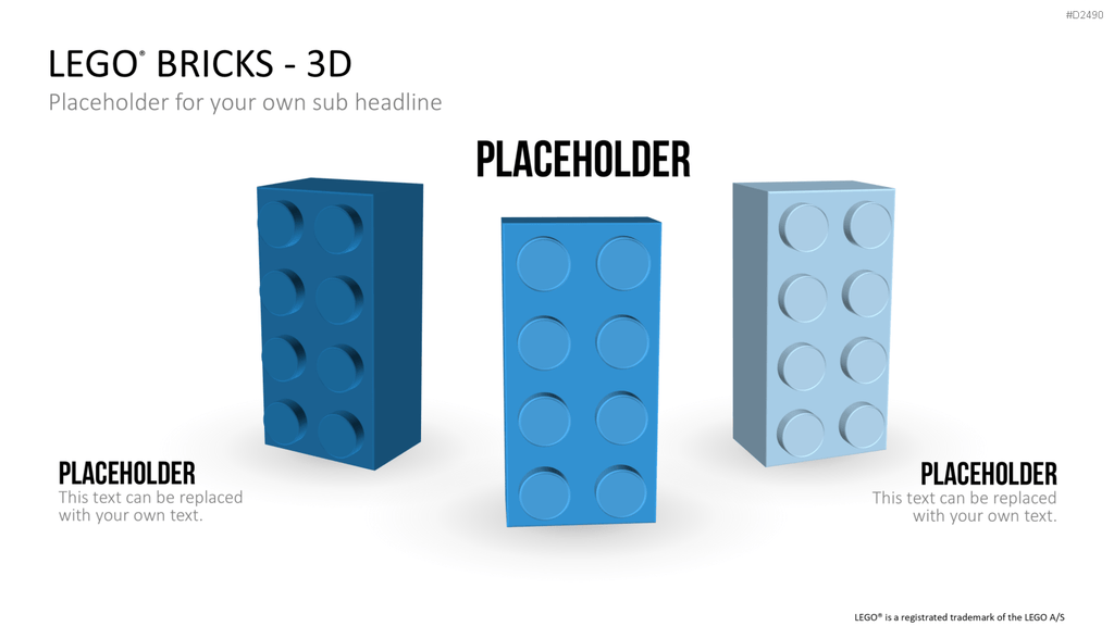 LEGO-Bausteine PowerPoint-Vorlage