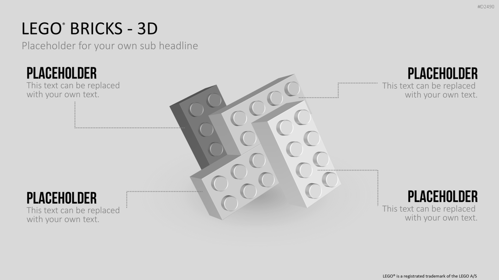 LEGO-Bausteine PowerPoint-Vorlage