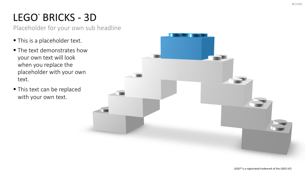 LEGO-Bausteine PowerPoint-Vorlage