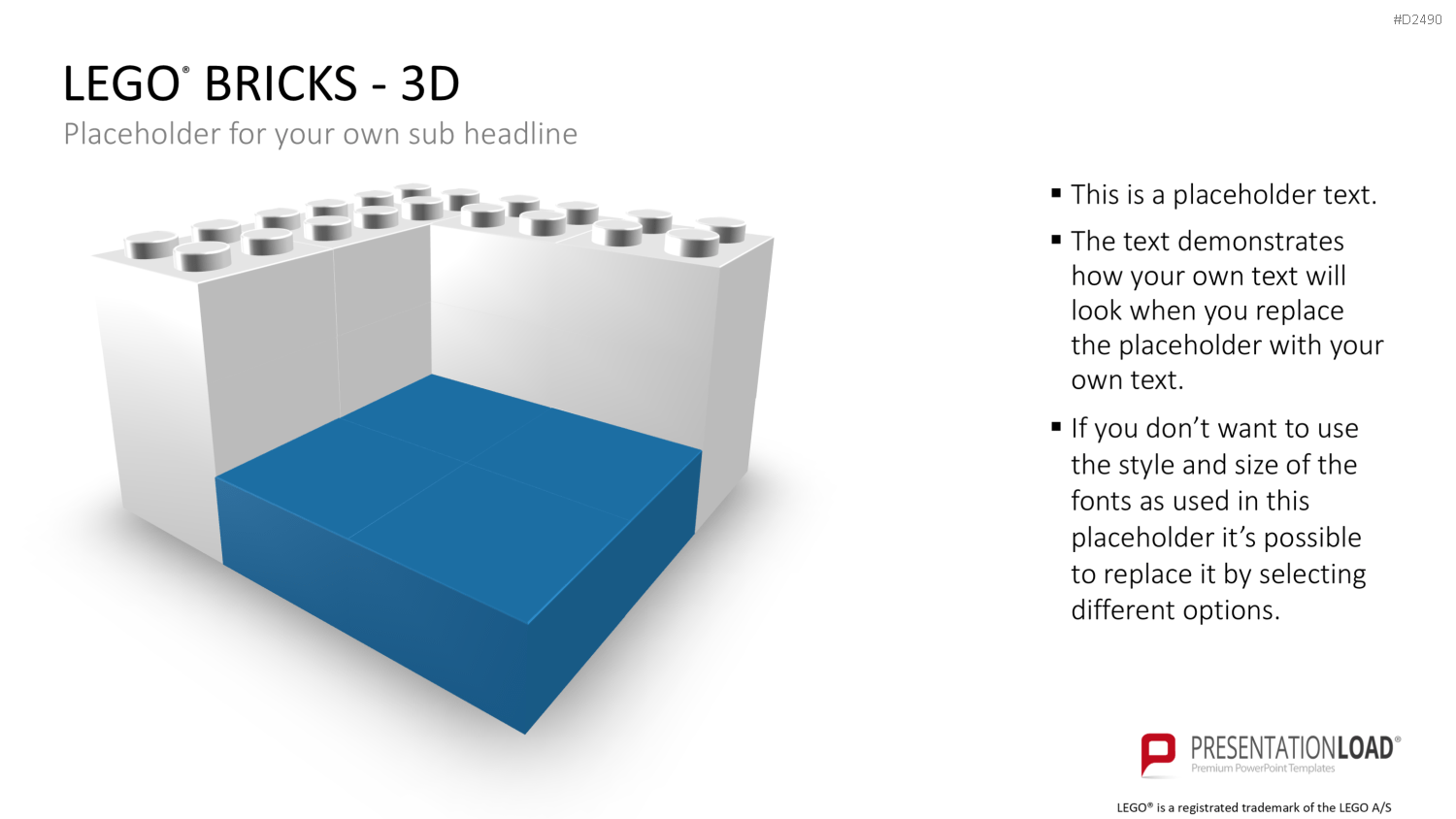 LEGO-Bausteine PowerPoint-Vorlage