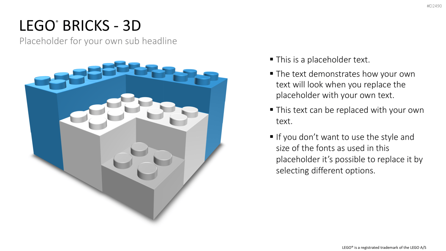 LEGO-Bausteine PowerPoint-Vorlage