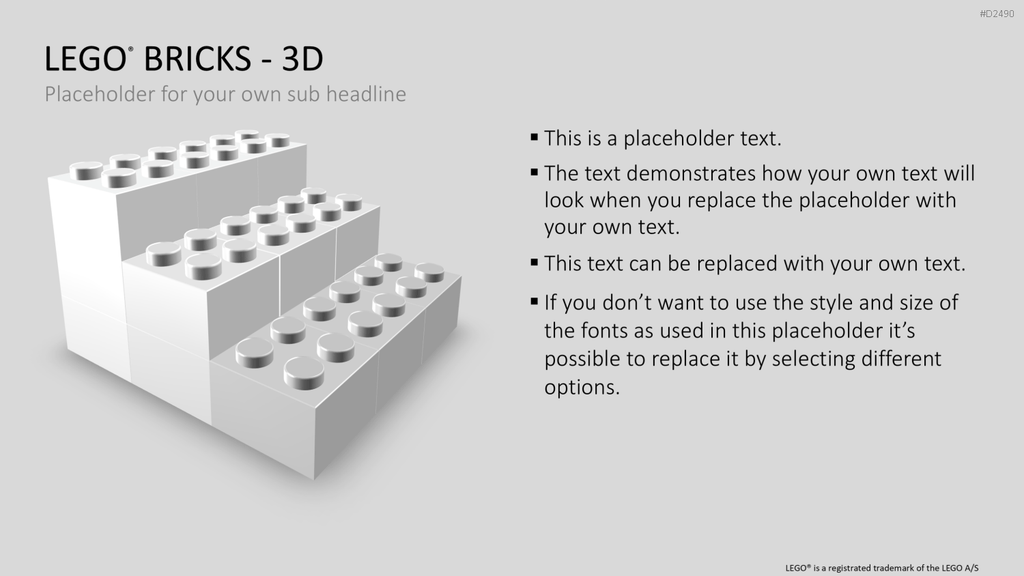 LEGO-Bausteine PowerPoint-Vorlage