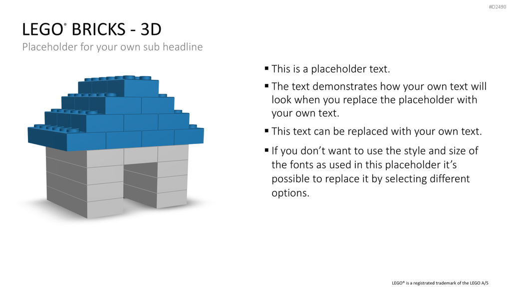 LEGO-Bausteine PowerPoint-Vorlage