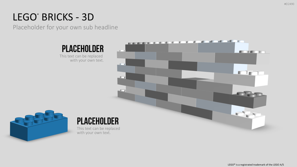 LEGO-Bausteine PowerPoint-Vorlage