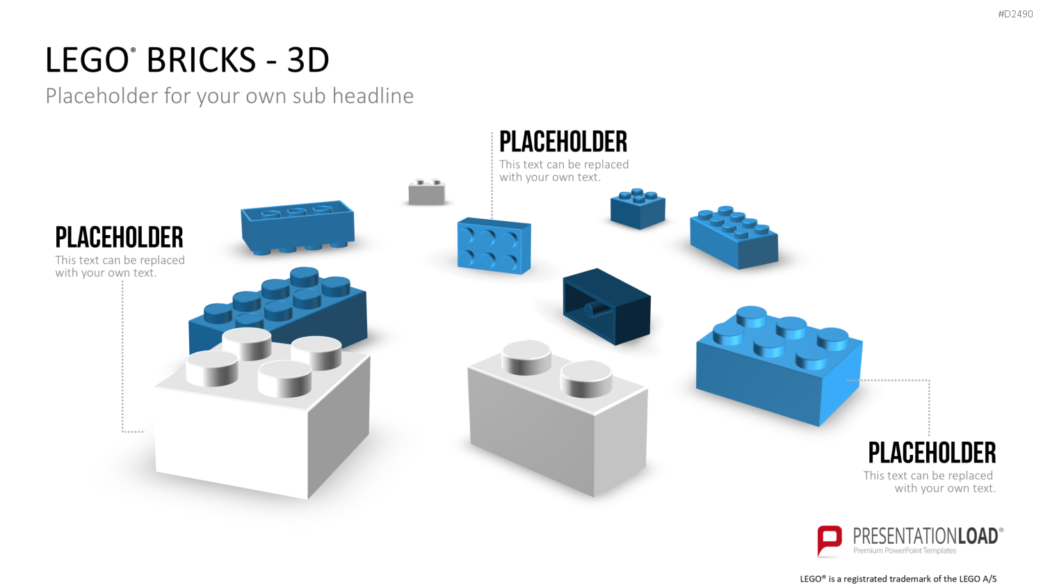 LEGO-Bausteine PowerPoint-Vorlage