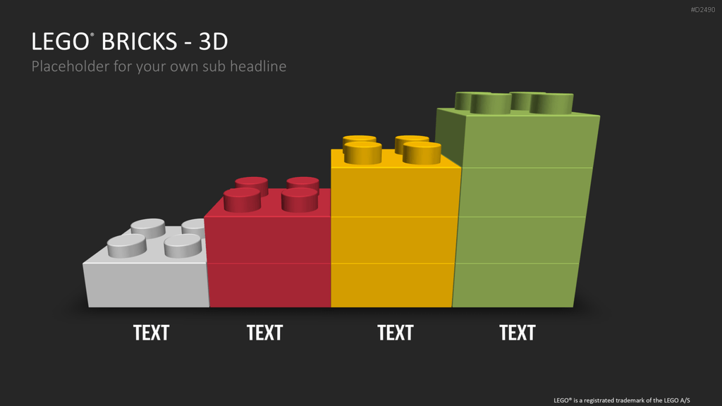 LEGO-Bausteine PowerPoint-Vorlage