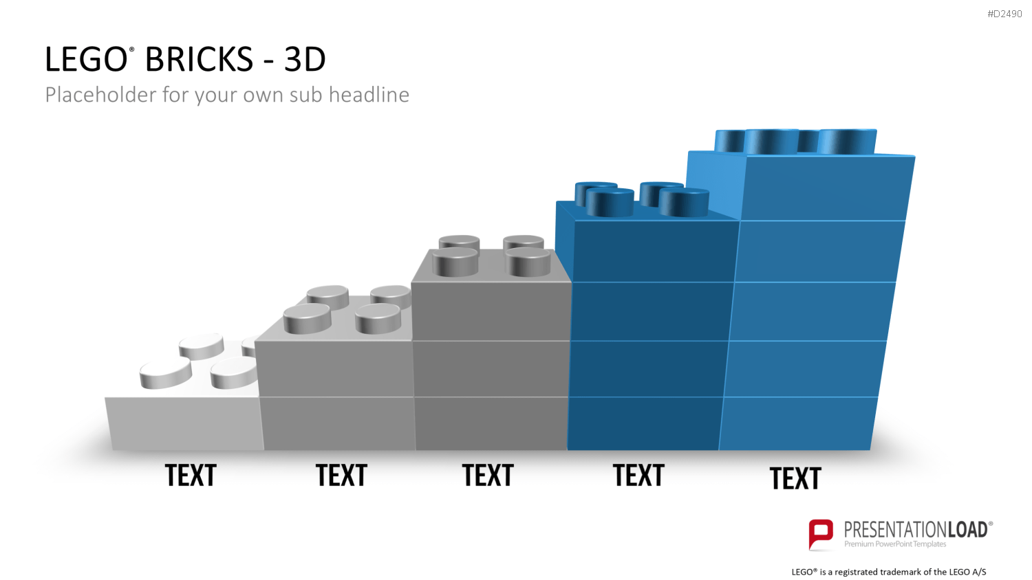 LEGO-Bausteine PowerPoint-Vorlage