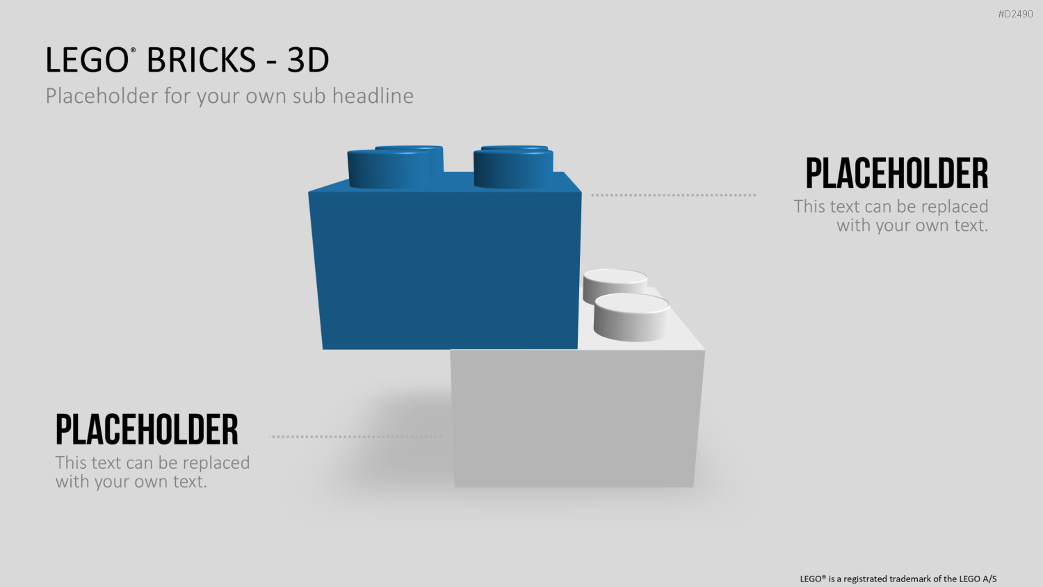 LEGO-Bausteine PowerPoint-Vorlage