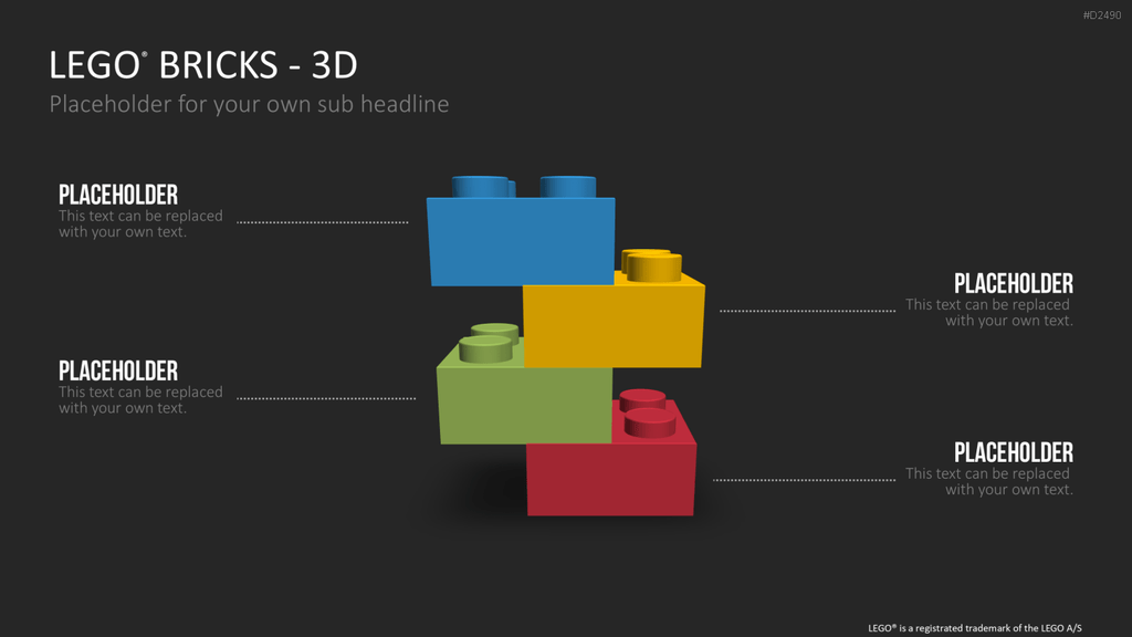 LEGO-Bausteine PowerPoint-Vorlage