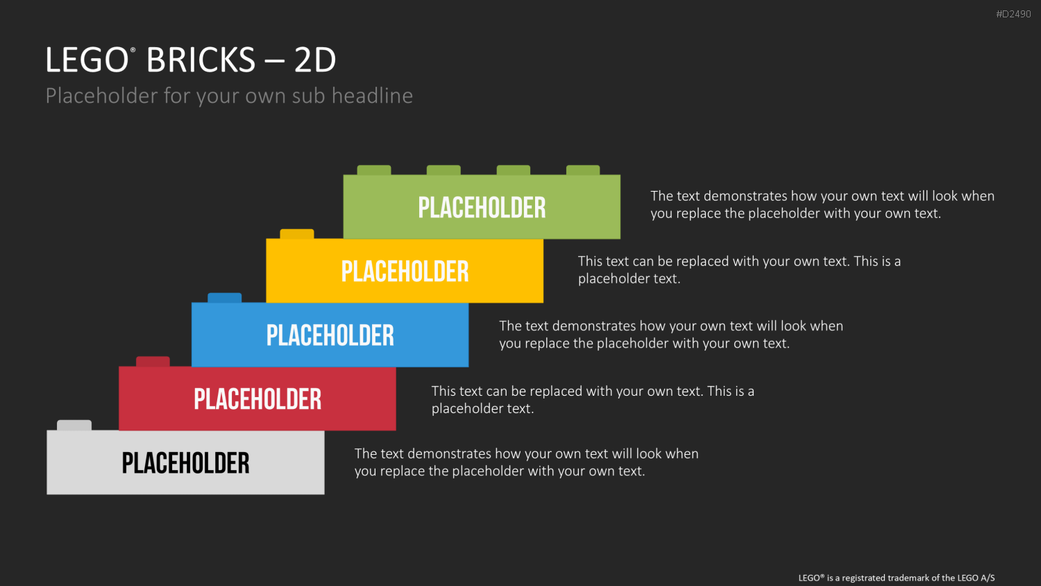 LEGO-Bausteine PowerPoint-Vorlage