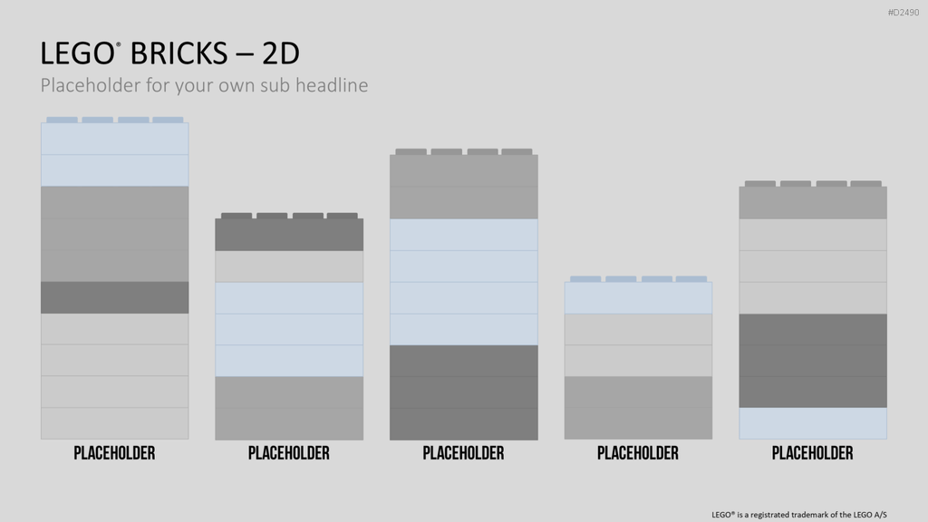 LEGO-Bausteine PowerPoint-Vorlage