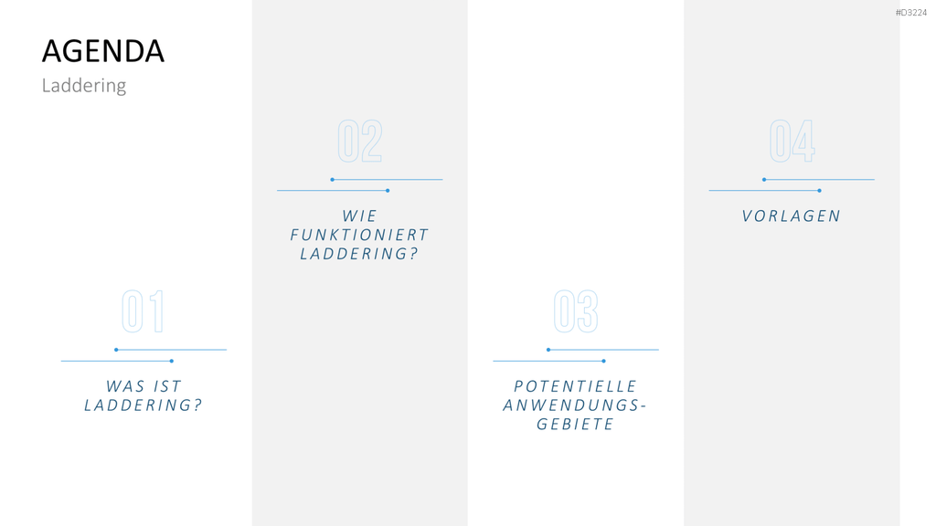 Laddering PowerPoint-Vorlage