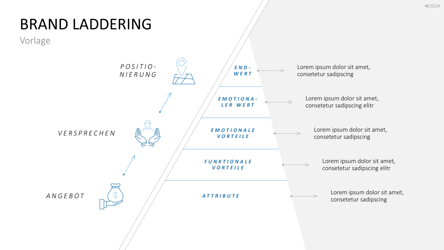 Laddering PowerPoint-Vorlage