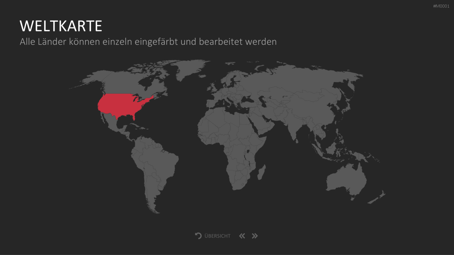 Landkarten Paket für Unternehmen PowerPoint-Vorlage