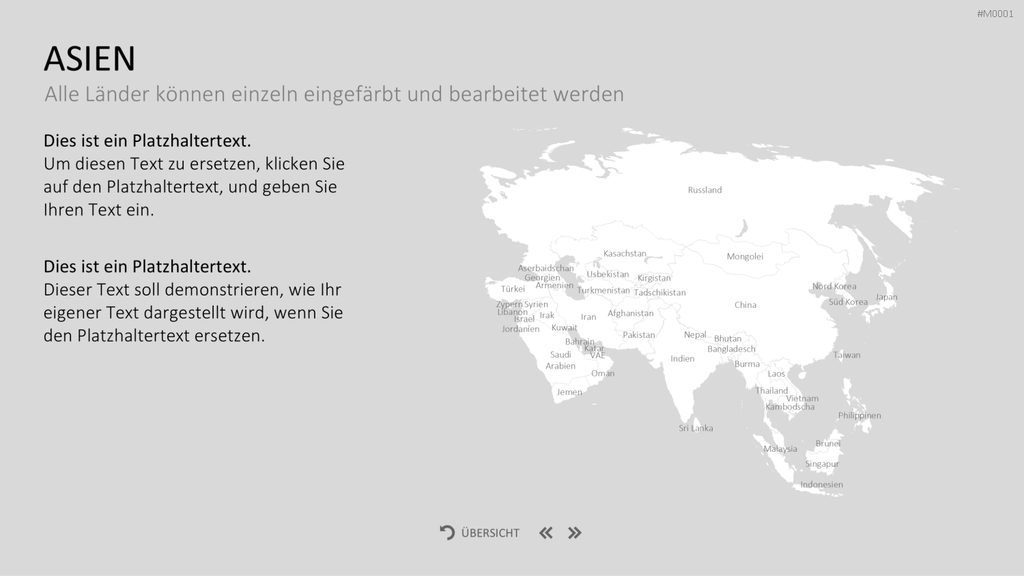 Landkarten Paket für Unternehmen PowerPoint-Vorlage