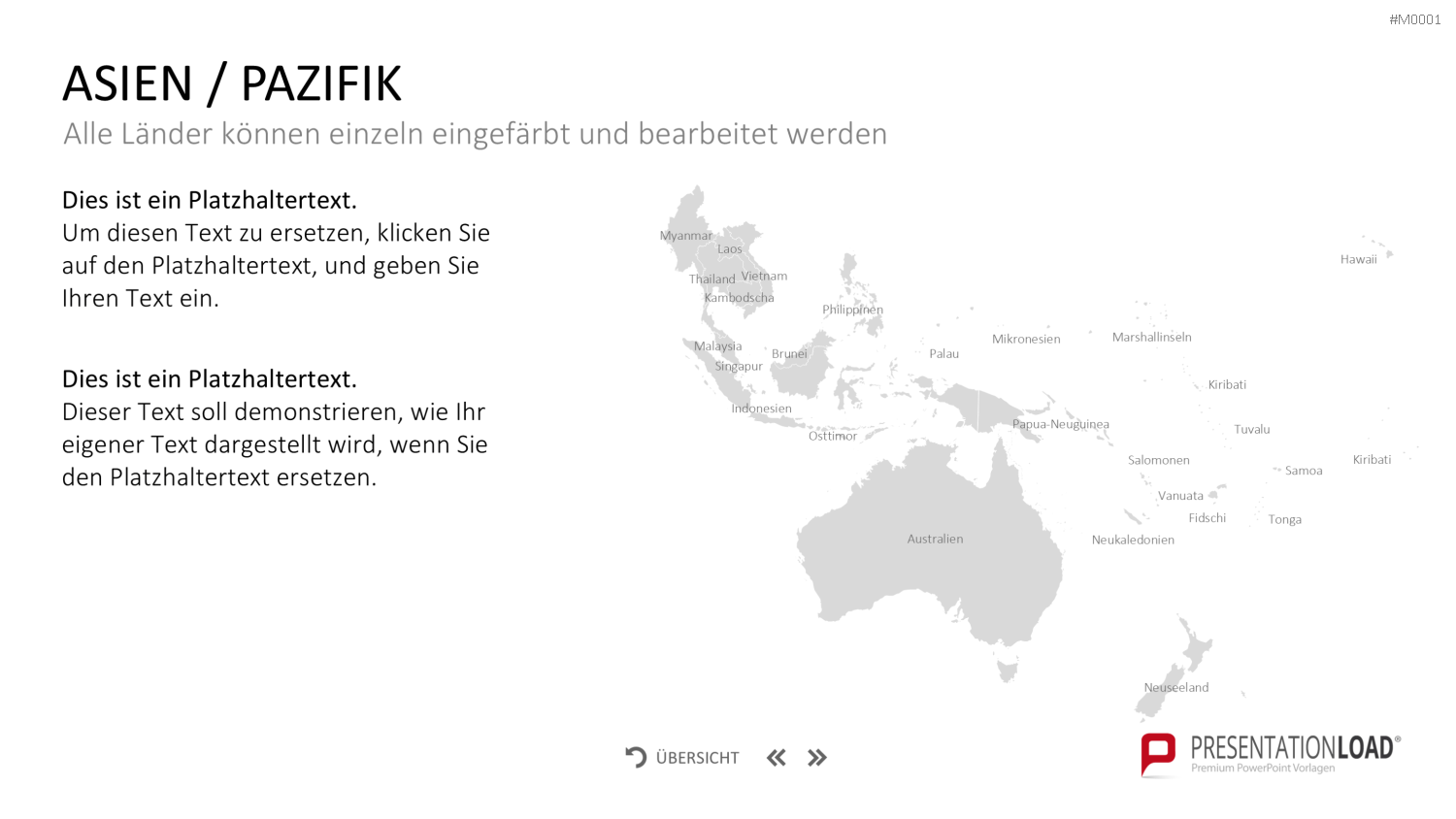 Landkarten Paket für Unternehmen PowerPoint-Vorlage
