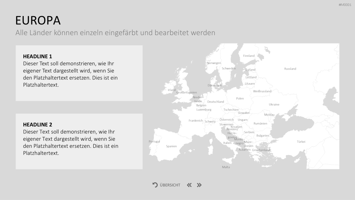 Landkarten Paket für Unternehmen PowerPoint-Vorlage