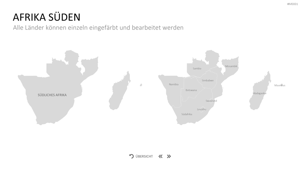 Landkarten Paket für Unternehmen PowerPoint-Vorlage