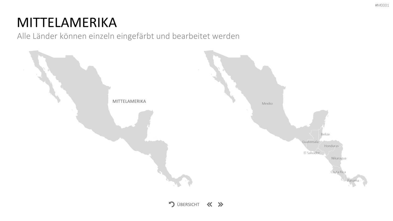 Landkarten Paket für Unternehmen PowerPoint-Vorlage
