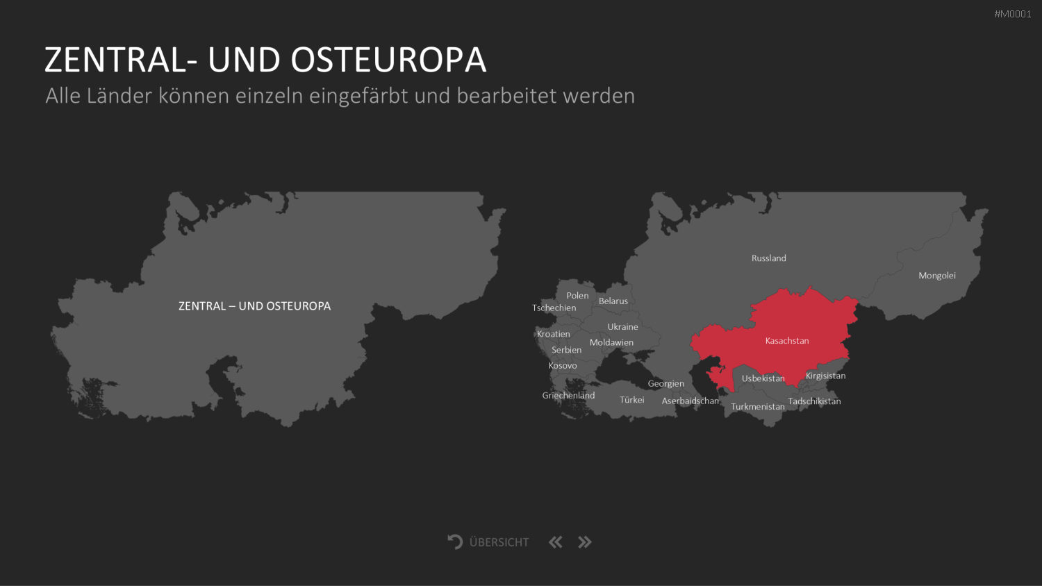 Landkarten Paket für Unternehmen PowerPoint-Vorlage