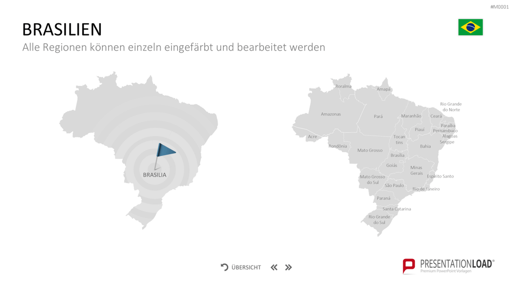 Landkarten Paket für Unternehmen PowerPoint-Vorlage