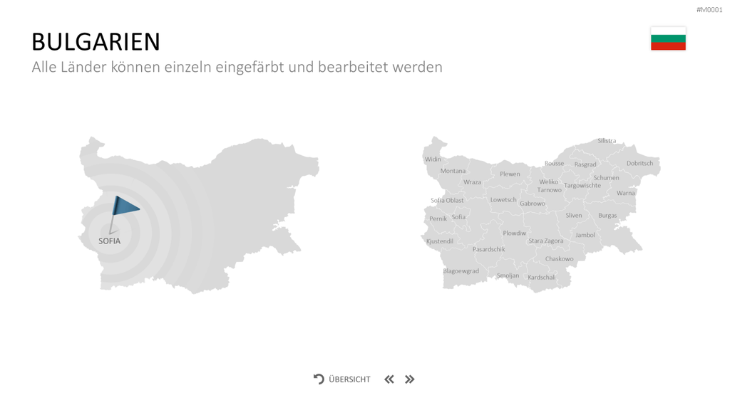 Landkarten Paket für Unternehmen PowerPoint-Vorlage
