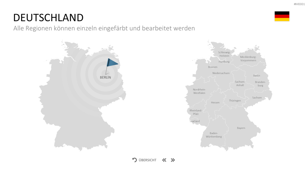 Landkarten Paket für Unternehmen PowerPoint-Vorlage