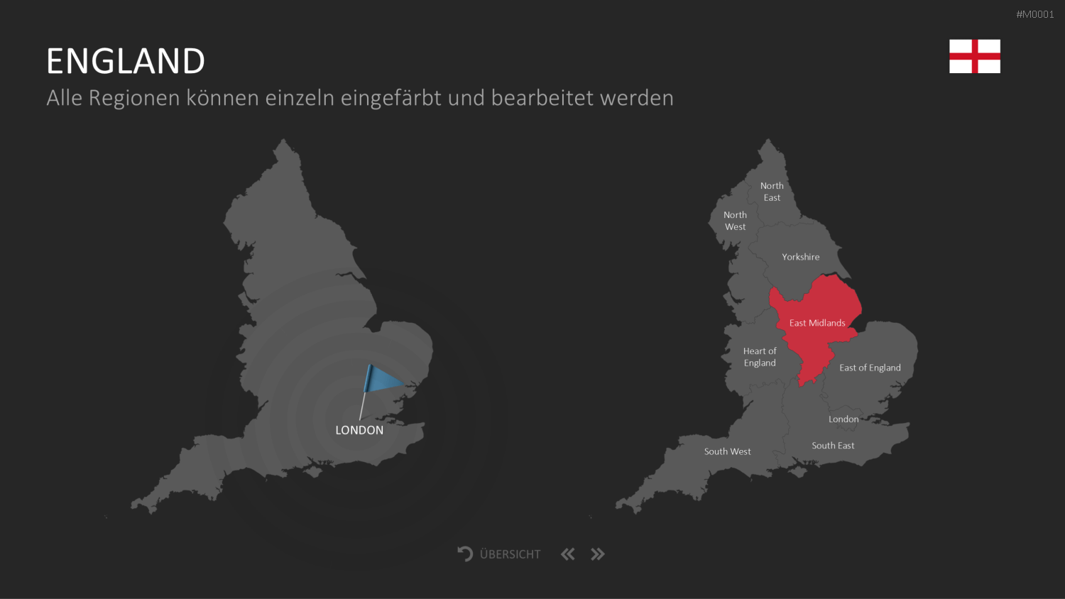 Landkarten Paket für Unternehmen PowerPoint-Vorlage