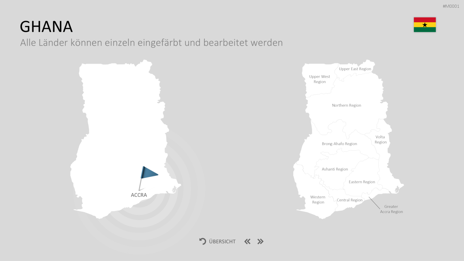 Landkarten Paket für Unternehmen PowerPoint-Vorlage