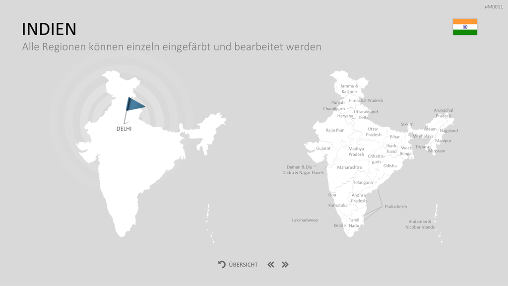 Landkarten Paket für Unternehmen PowerPoint-Vorlage