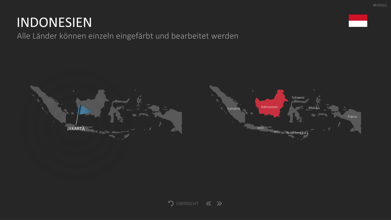 Landkarten Paket für Unternehmen PowerPoint-Vorlage