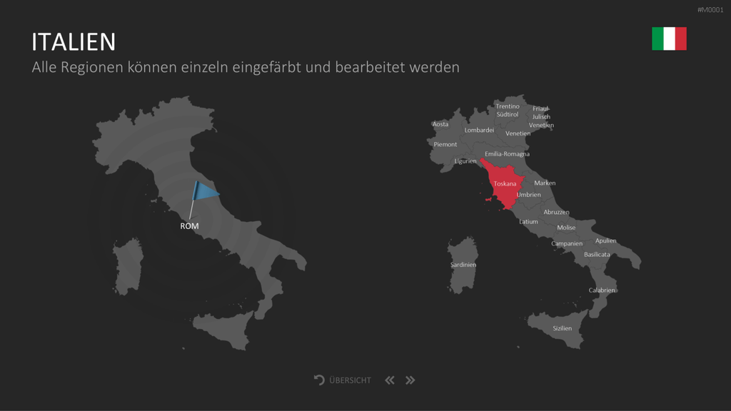Landkarten Paket für Unternehmen PowerPoint-Vorlage