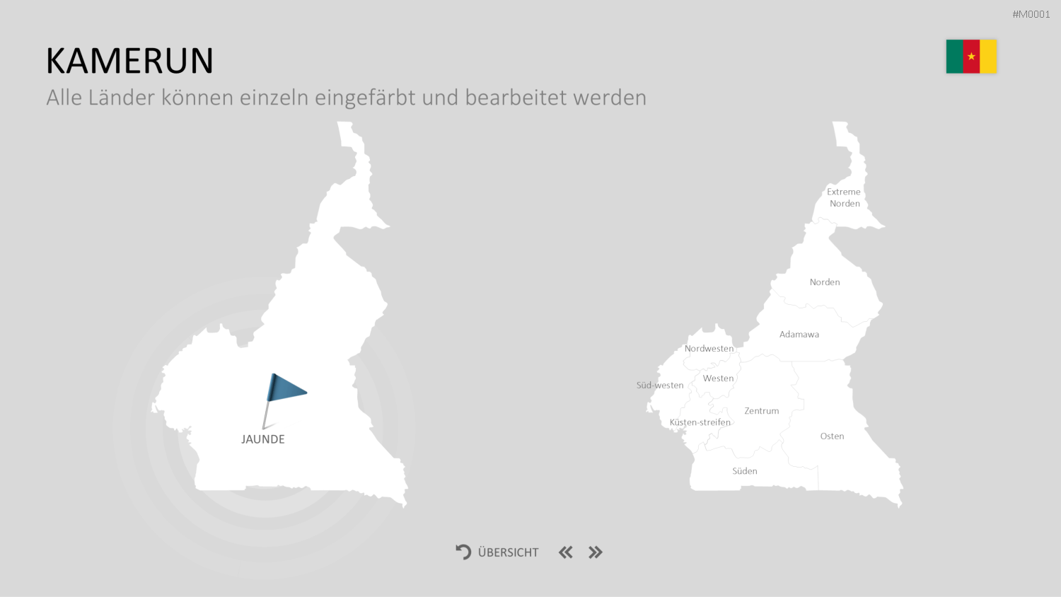 Landkarten Paket für Unternehmen PowerPoint-Vorlage