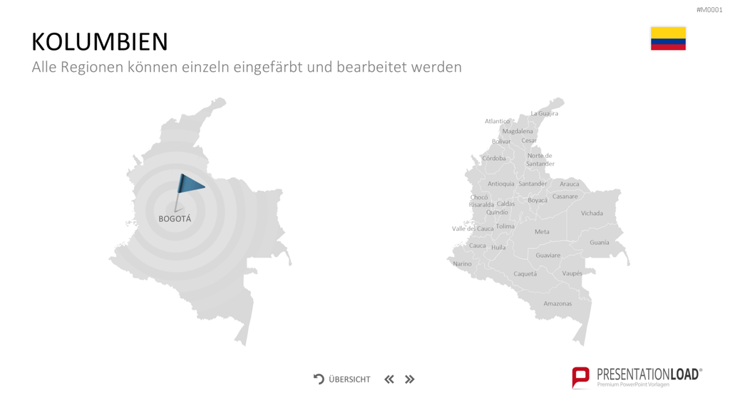 Landkarten Paket für Unternehmen PowerPoint-Vorlage
