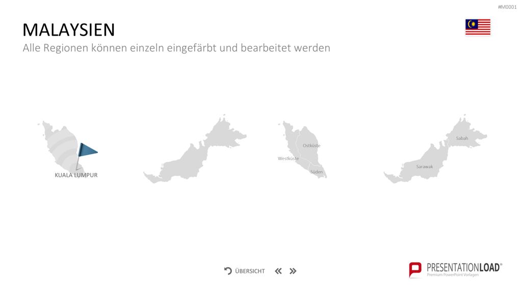 Landkarten Paket für Unternehmen PowerPoint-Vorlage