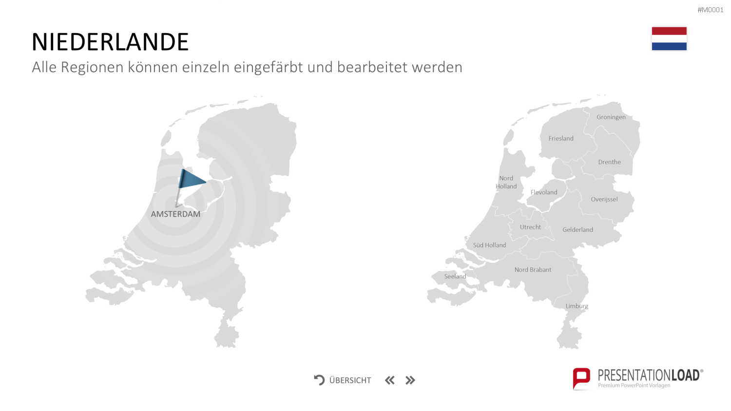 Landkarten Paket für Unternehmen PowerPoint-Vorlage
