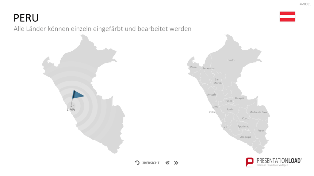 Landkarten Paket für Unternehmen PowerPoint-Vorlage