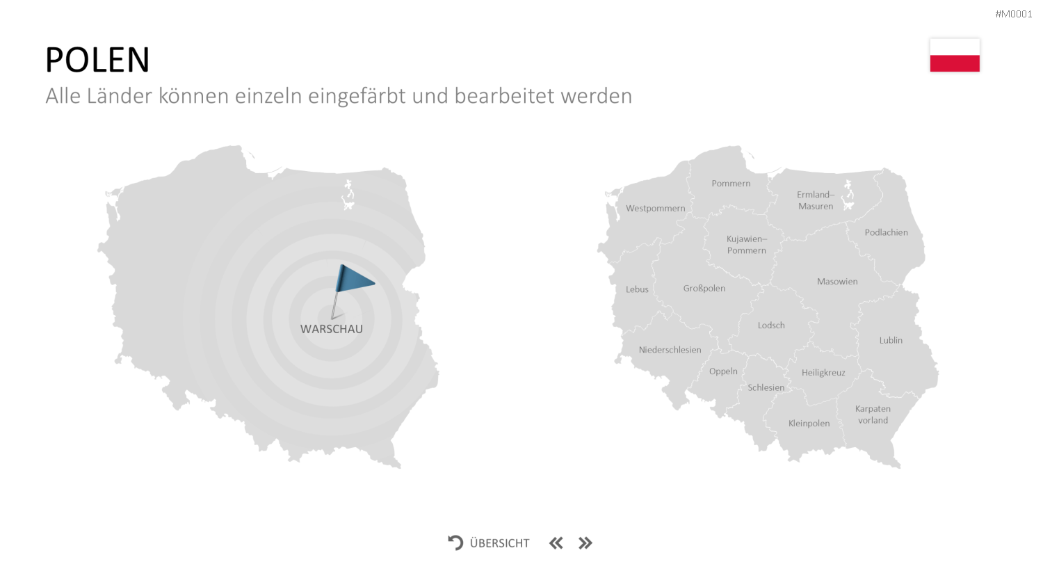 Landkarten Paket für Unternehmen PowerPoint-Vorlage