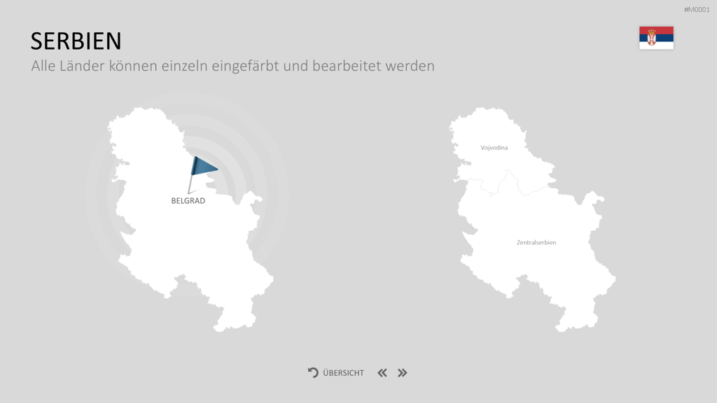 Landkarten Paket für Unternehmen PowerPoint-Vorlage