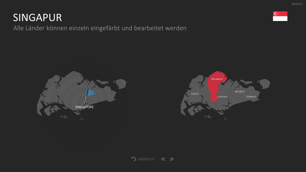 Landkarten Paket für Unternehmen PowerPoint-Vorlage