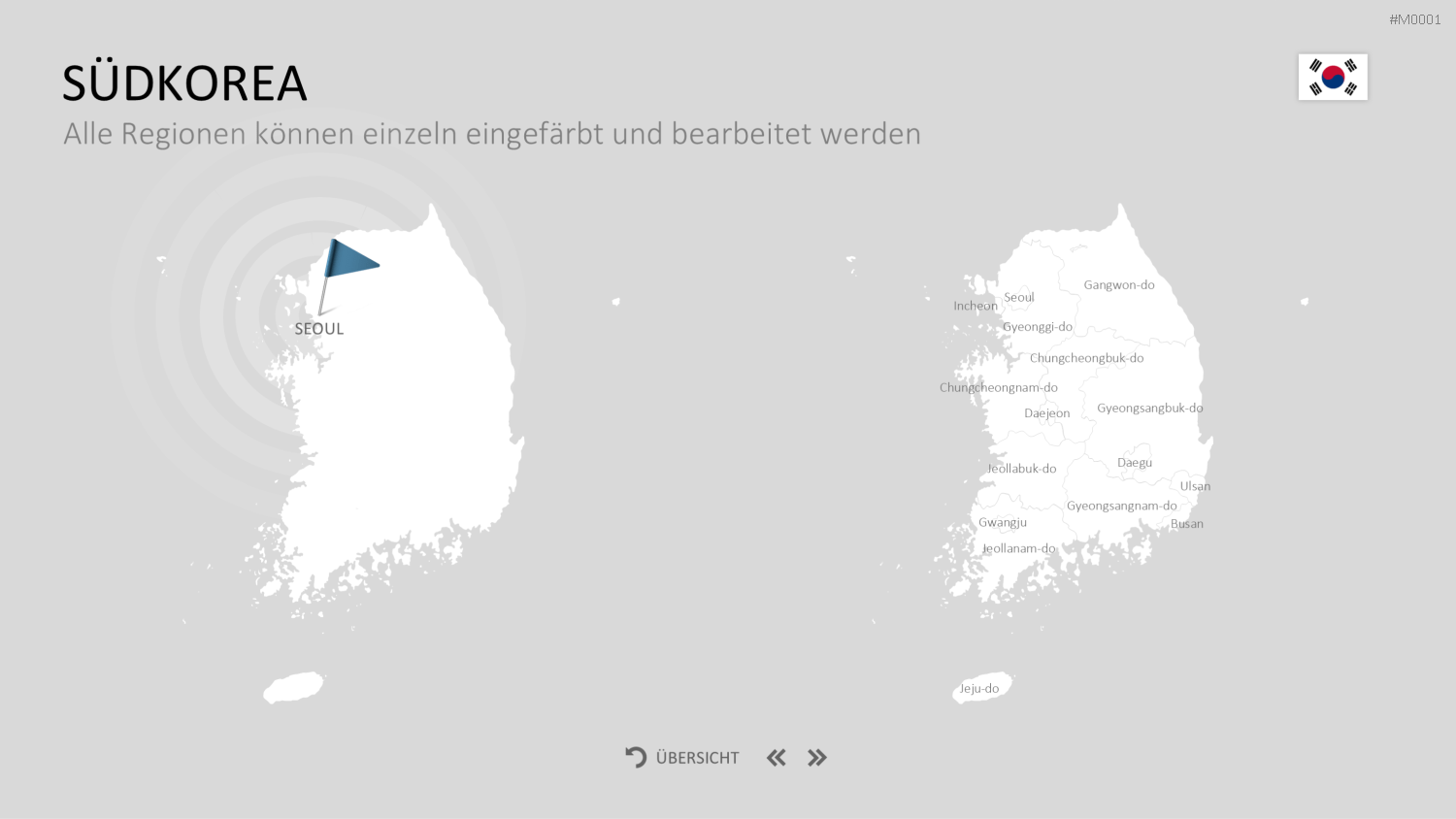 Landkarten Paket für Unternehmen PowerPoint-Vorlage